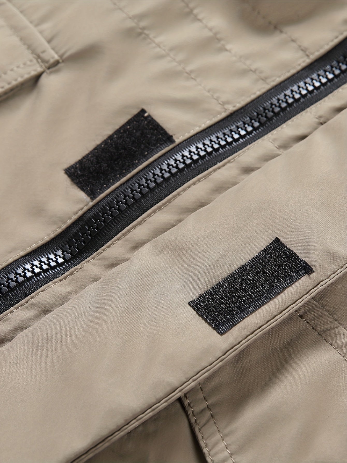 Varm fleecejacka med fickor med lock