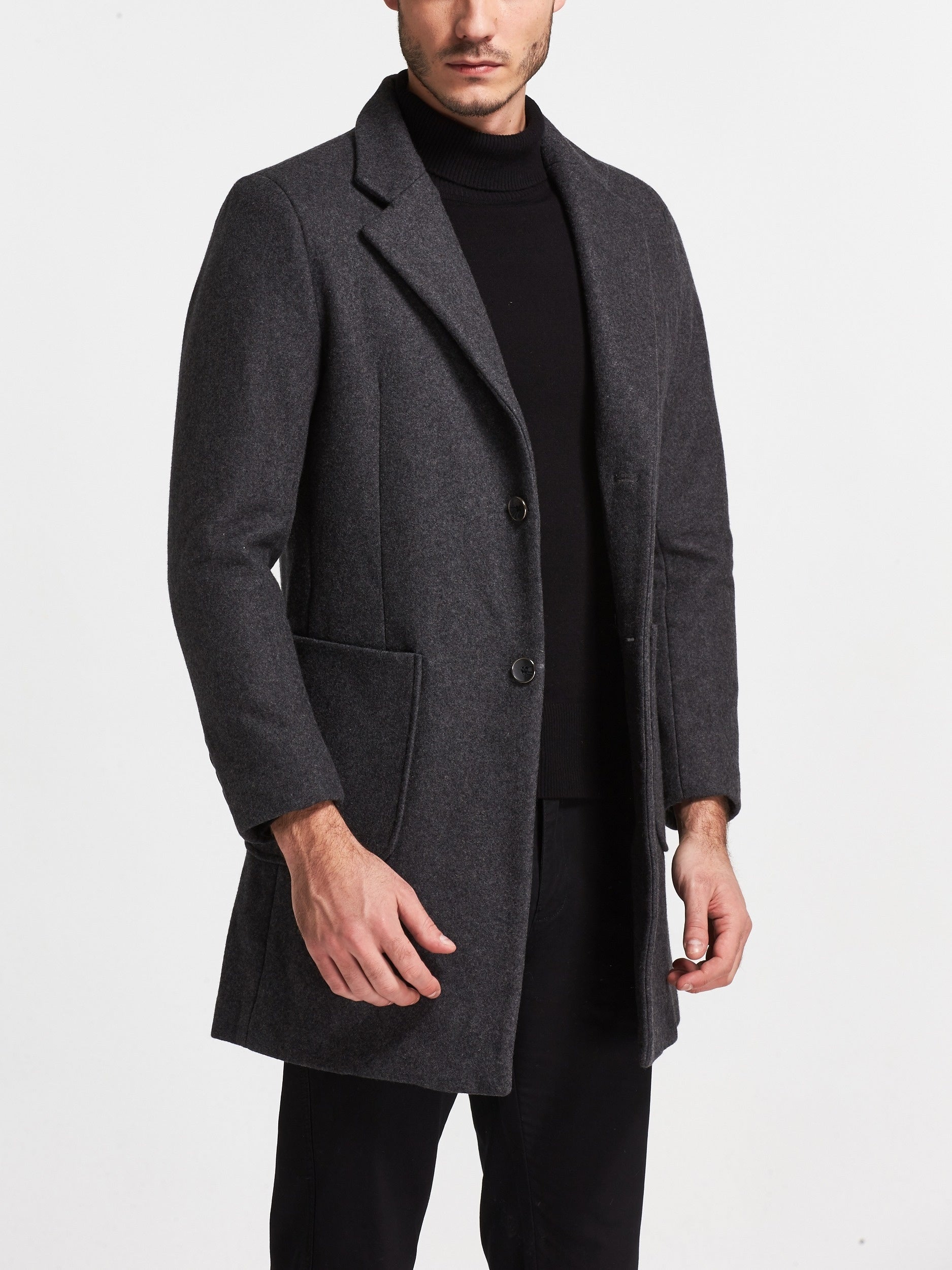 Elegant grå trenchcoat