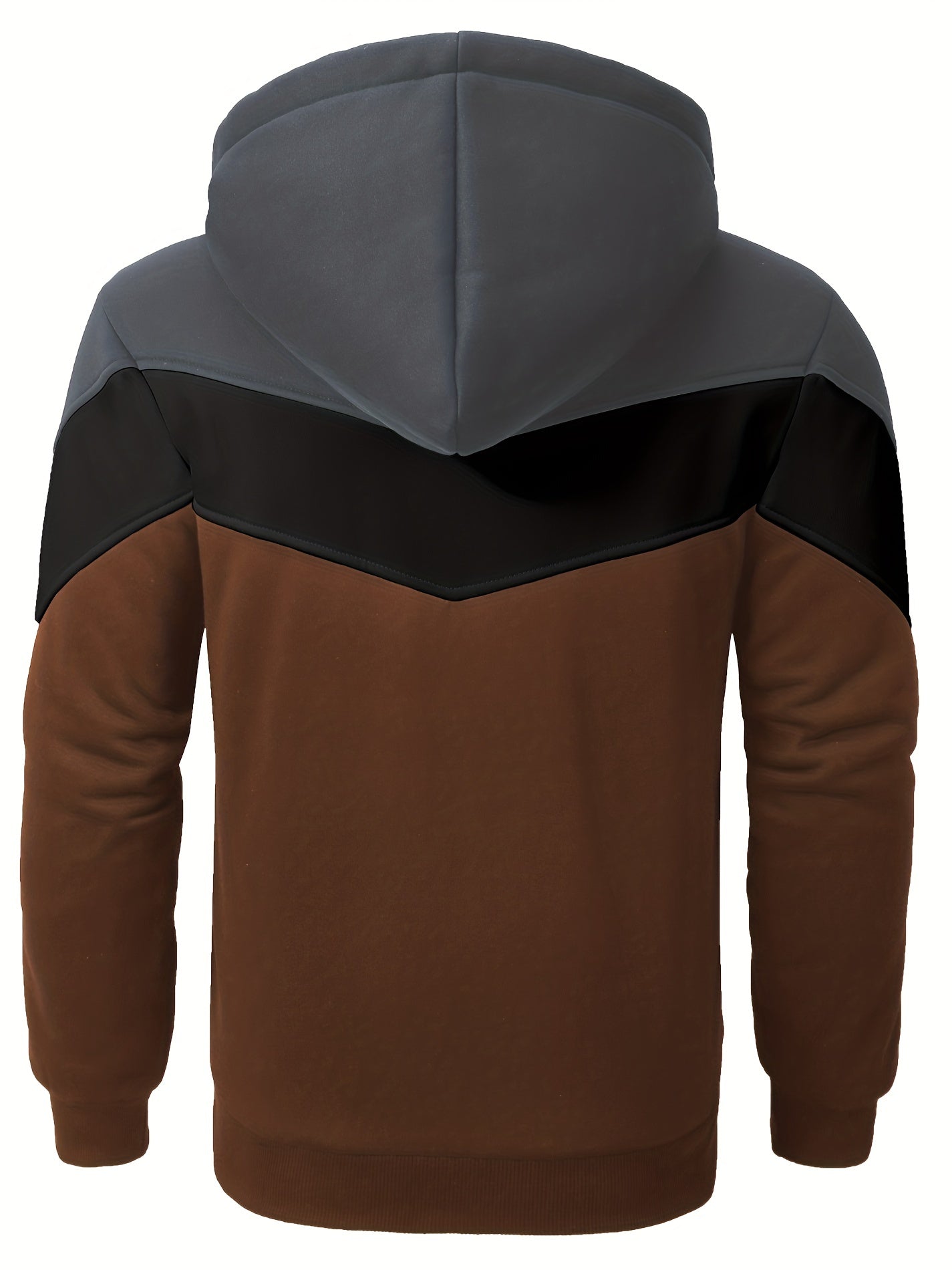 Må ngsidig päls hoodie för män
