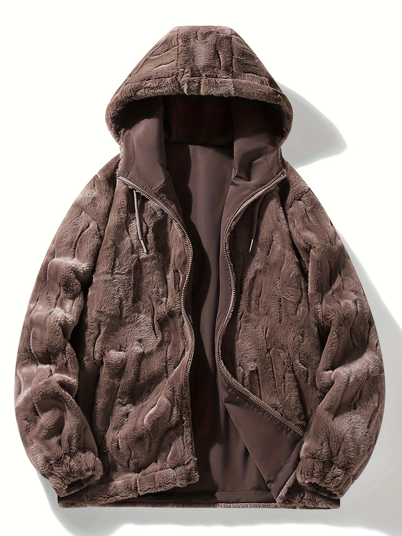 Dubbelsidig luvtröja i fleece