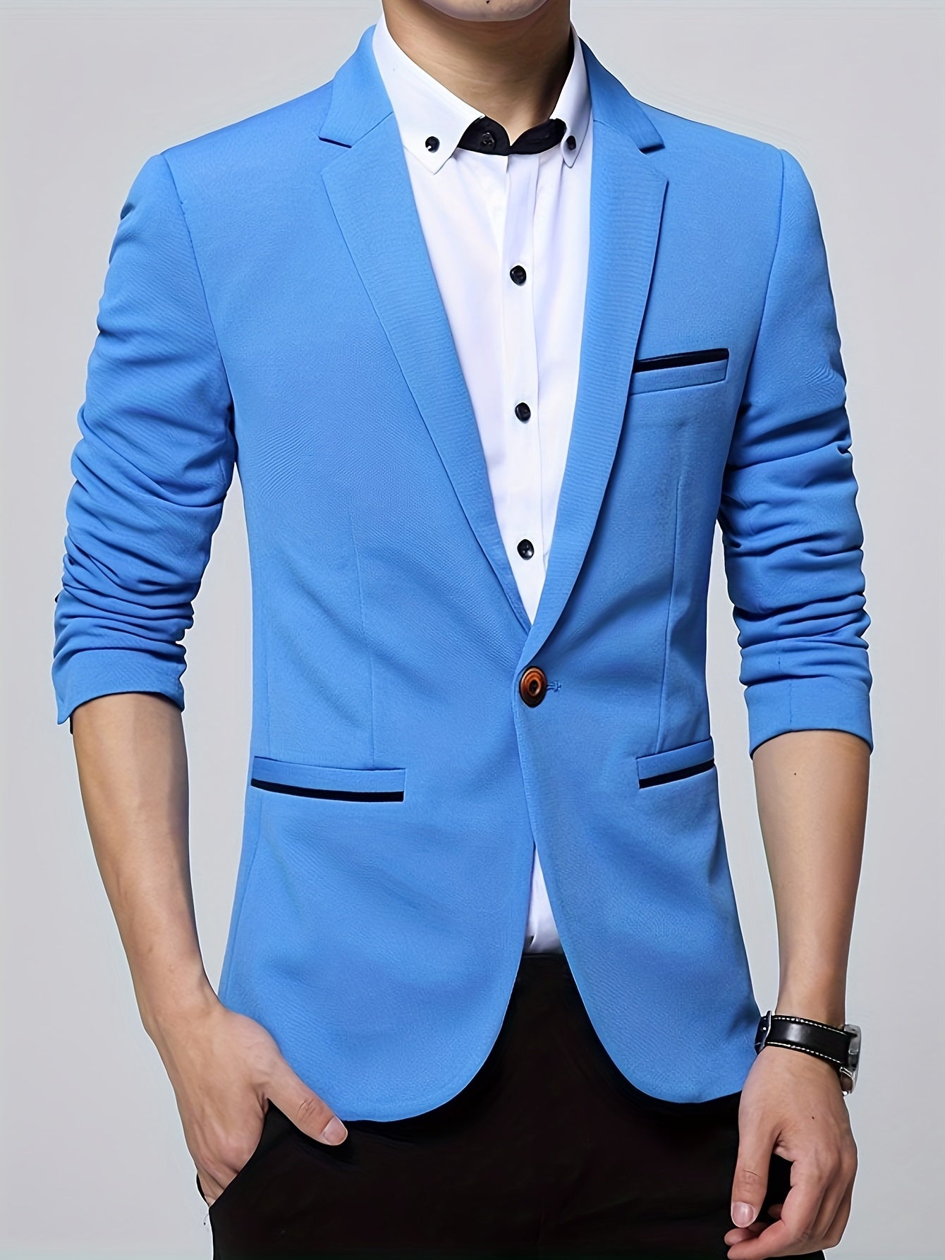 Blazer med en knapp