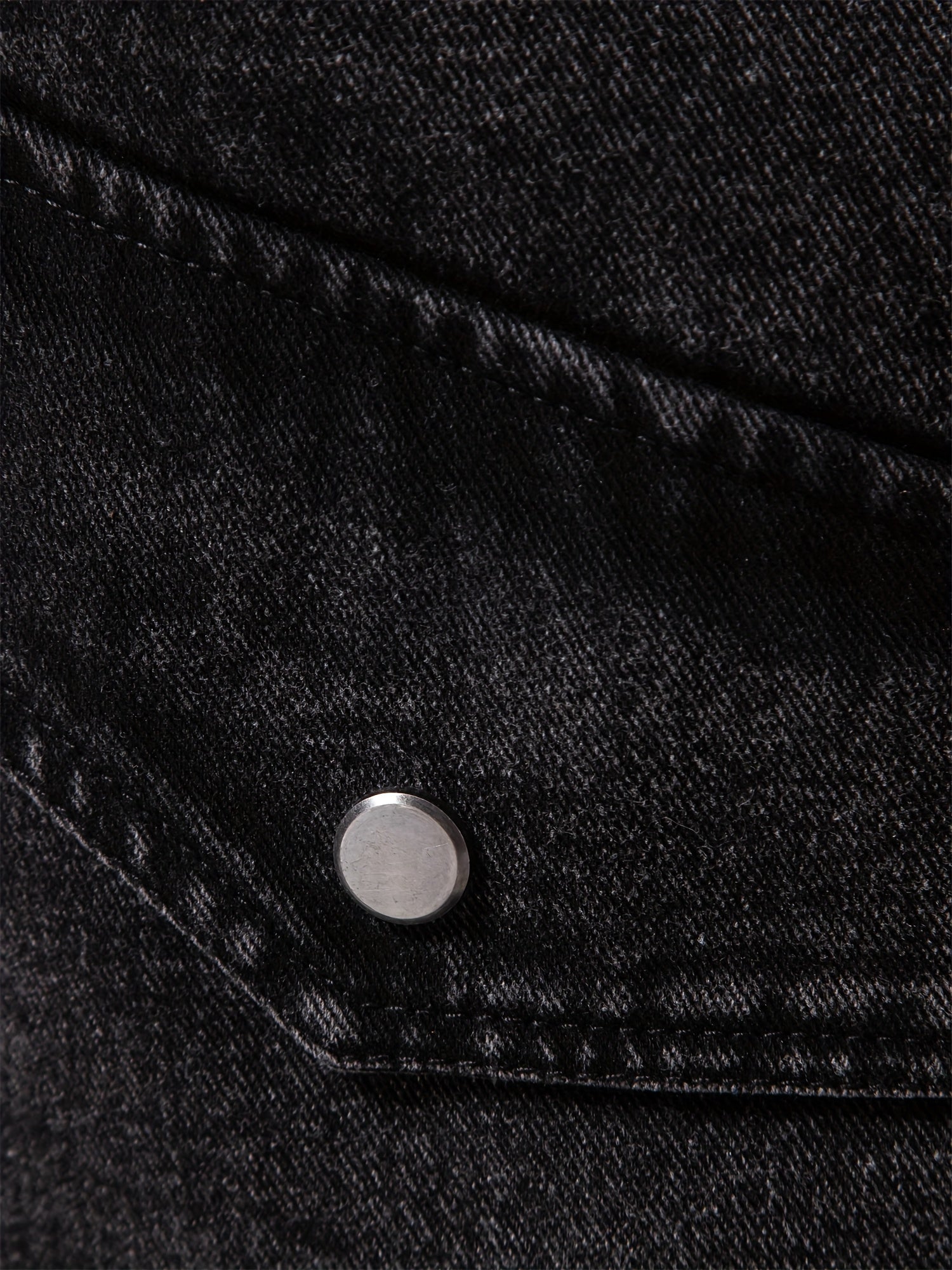 Denim fleecejacka för män