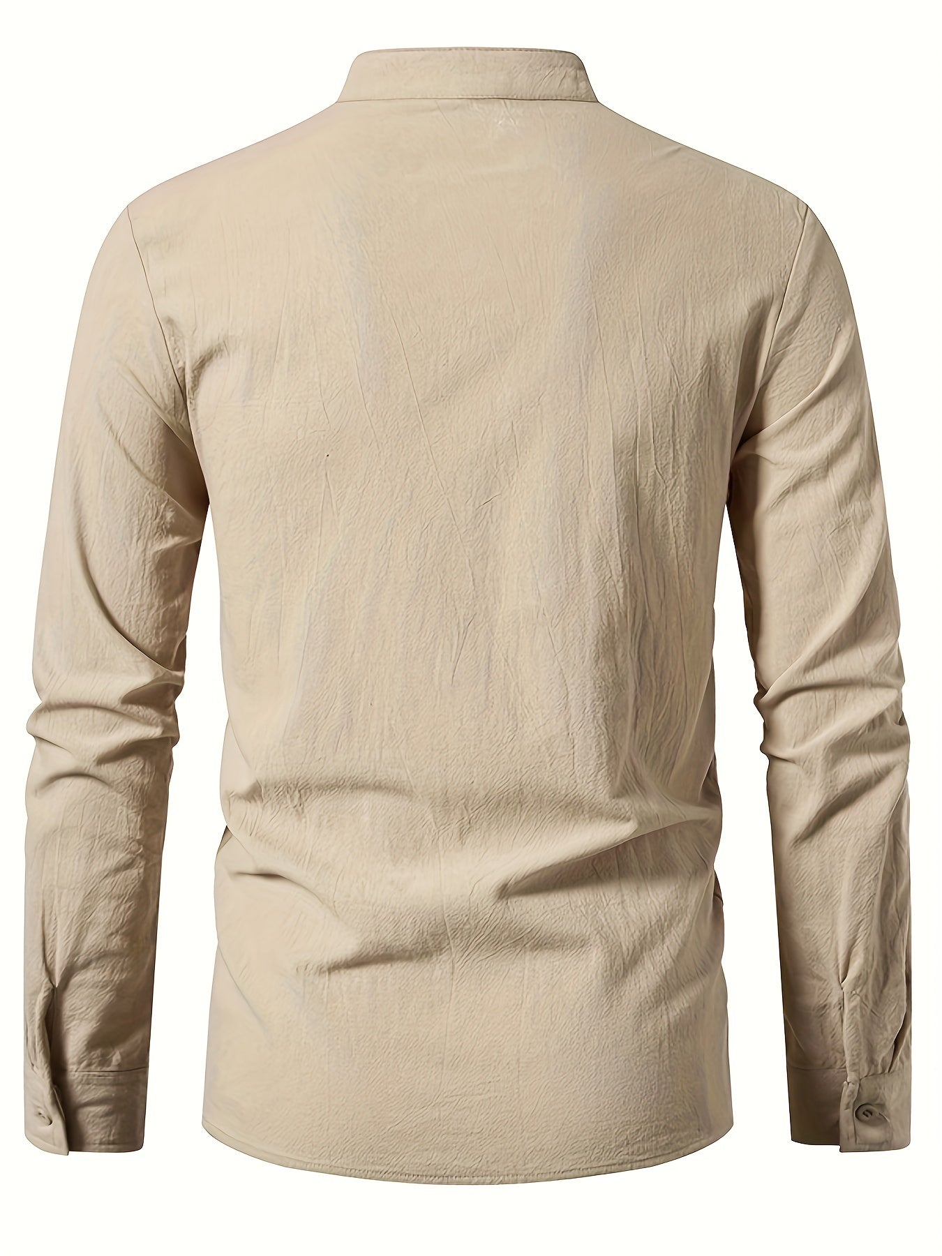 Casual Henley T-shirt med lå nga ärmar