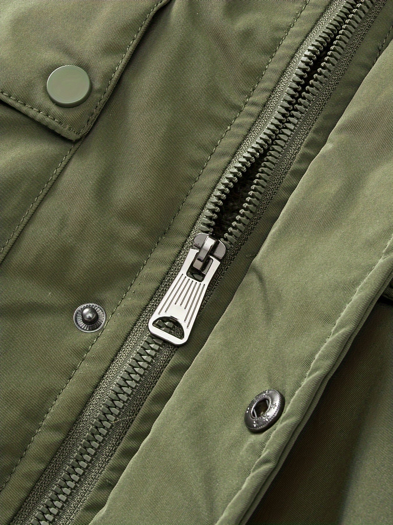 Vinterkappa i bomull med huva