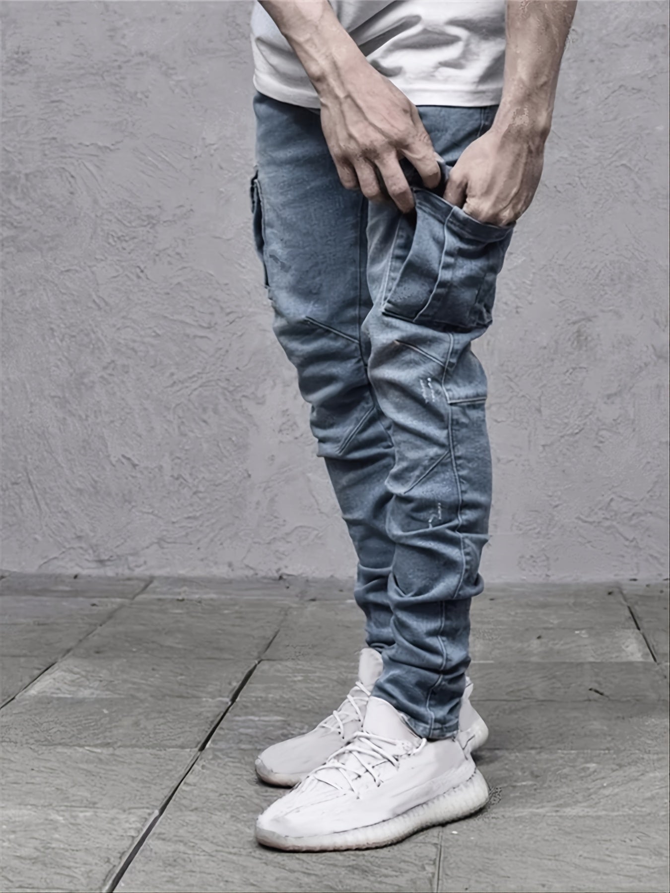 Tunna jeans med mycket stretch