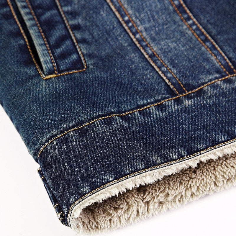 Denimjacka i bomull för män