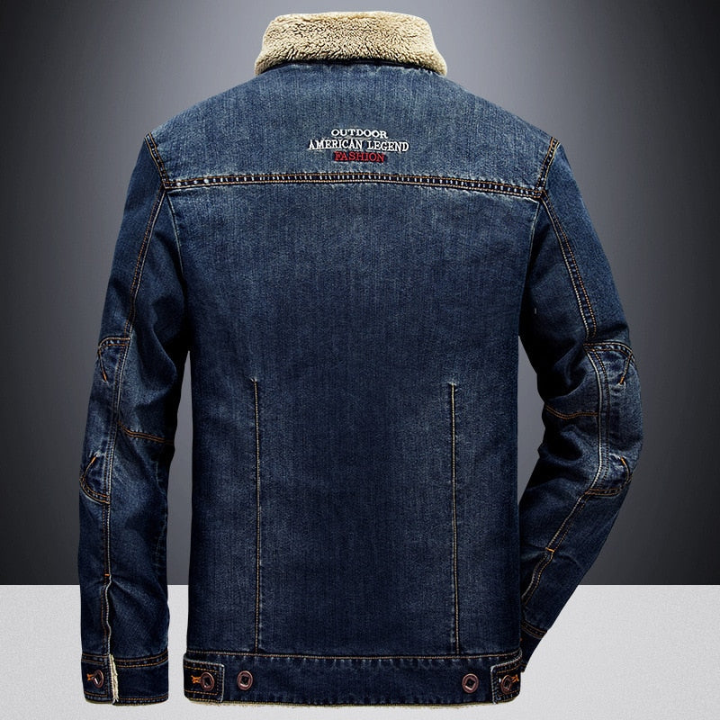 Denimjacka i bomull för män