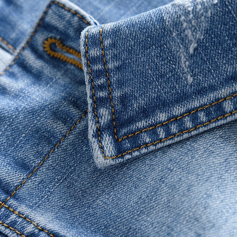 Denim herrjackor i klassisk vintagestil