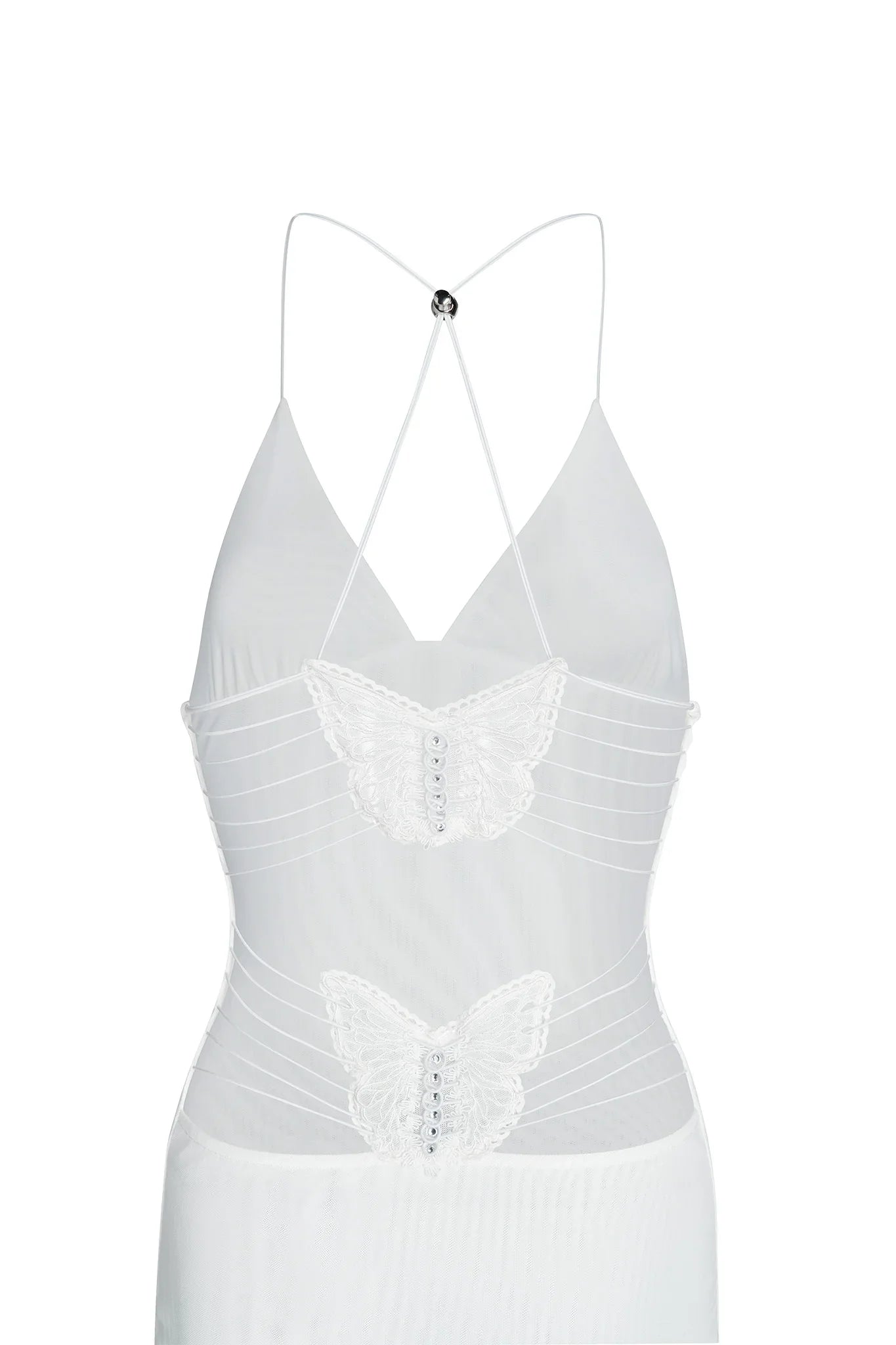 Klänning med fjärilsrygg