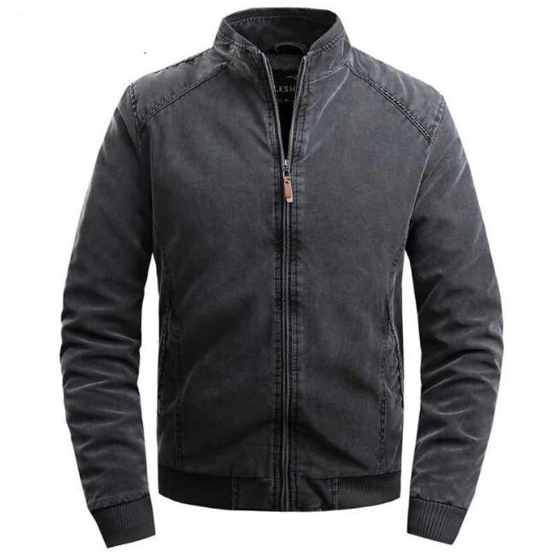 Flerfärgad jeansjacka