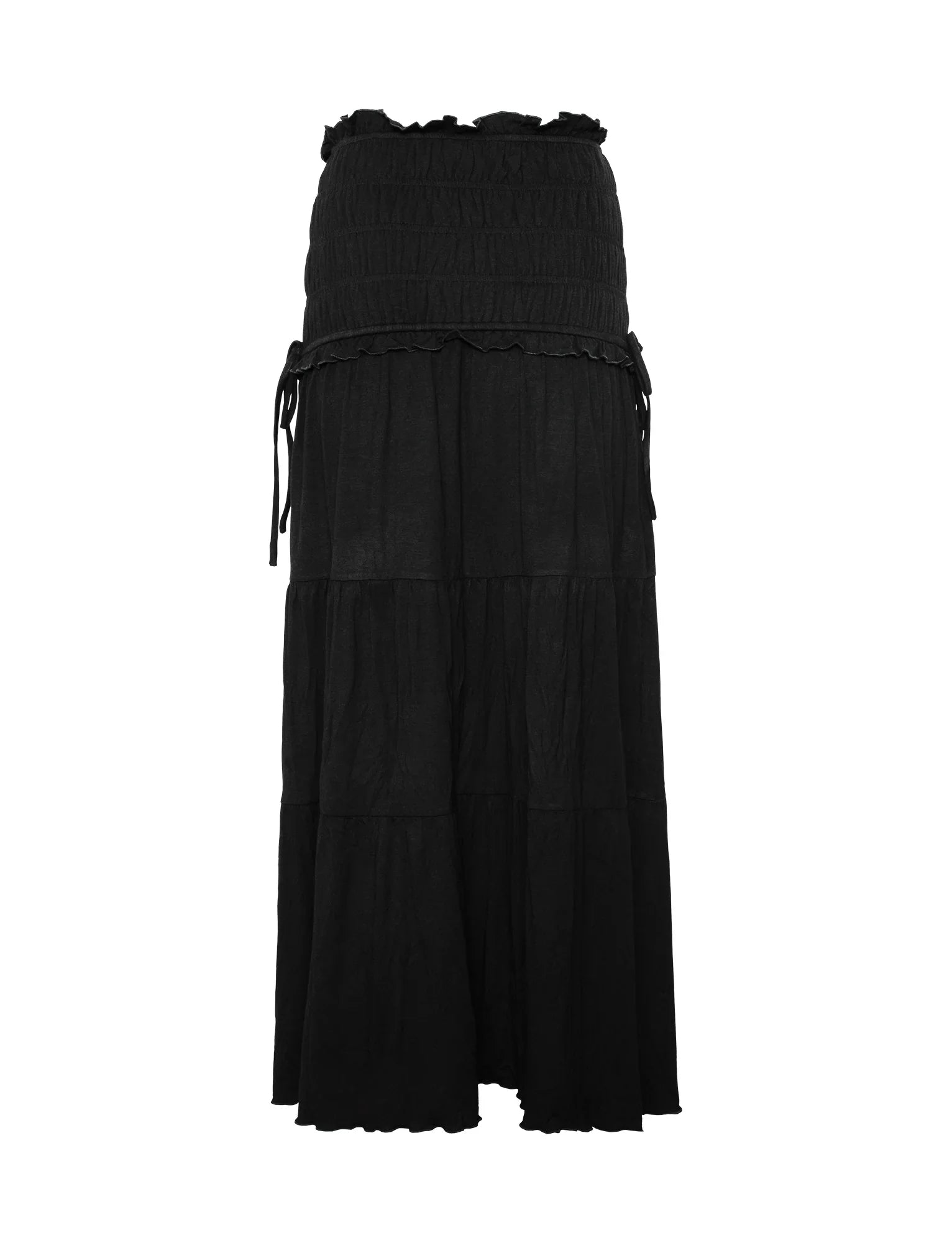 Texturerad twist top med maxikjol