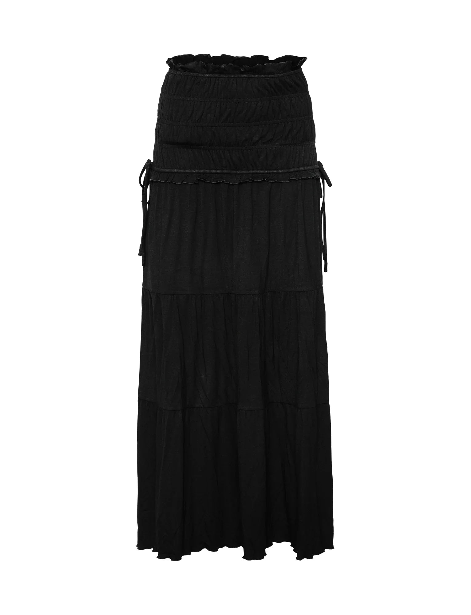 Texturerad twist top med maxikjol