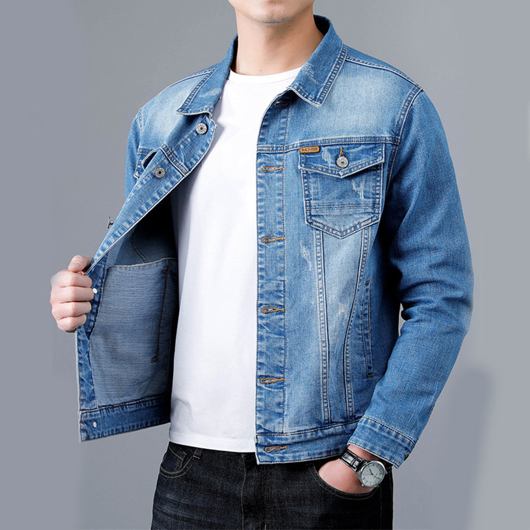 Casual jeansjacka för män