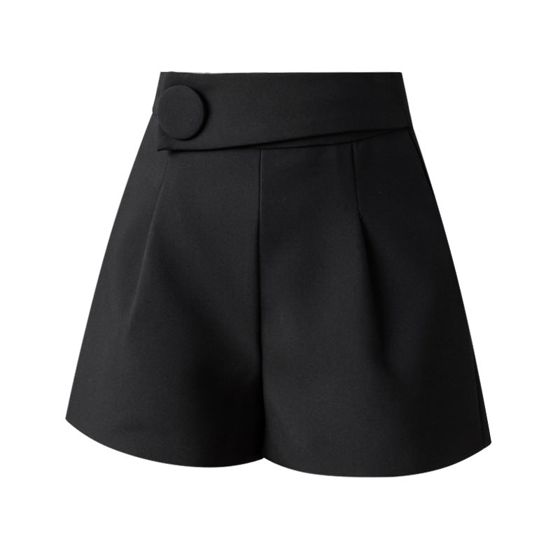Casual A-line shorts med sidoknapp