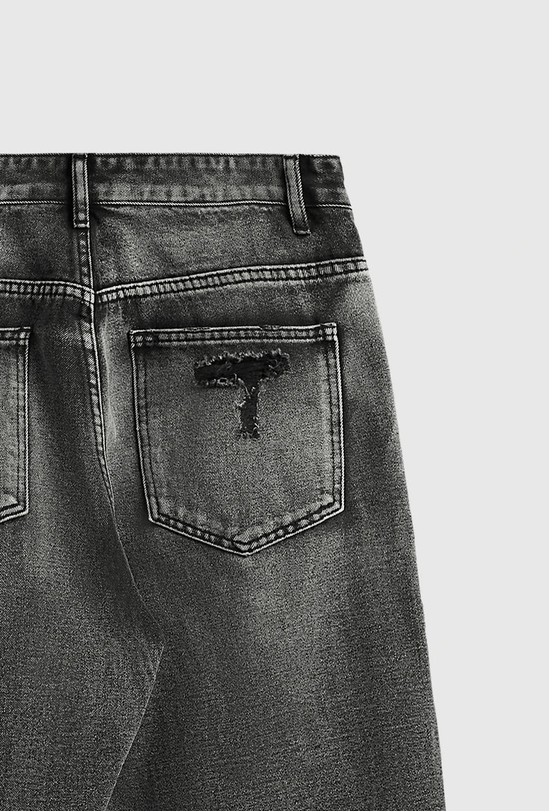 Slitna svarta jeans