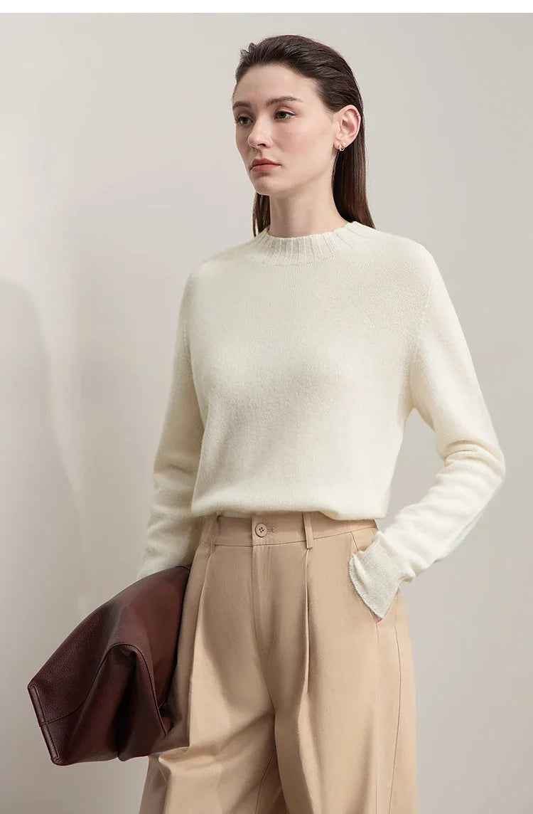 Lös och avslappnad mångsidig ulltröja