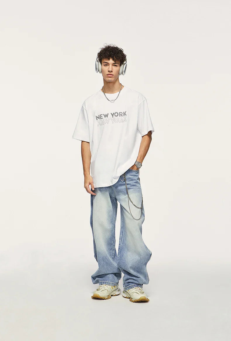jeans med vida ben