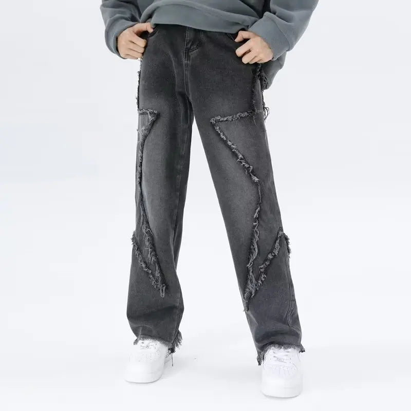 Rippade oversized jeans