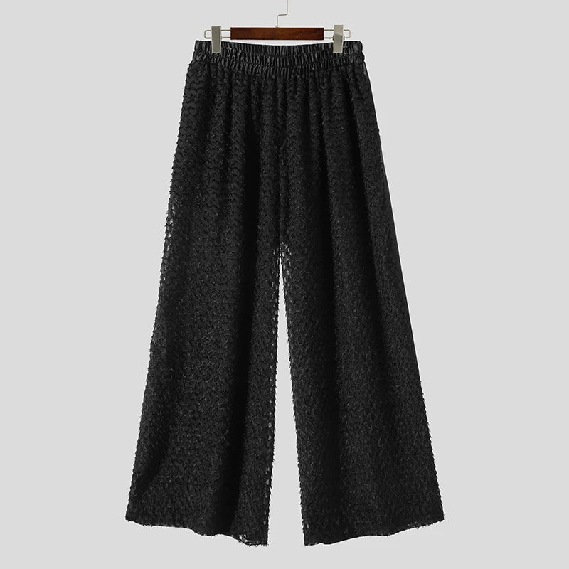 Textur lös svart skjorta med byxor