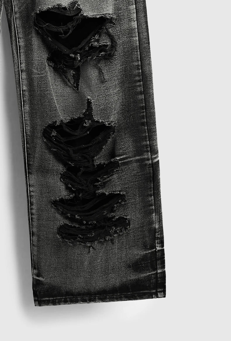 Slitna svarta jeans