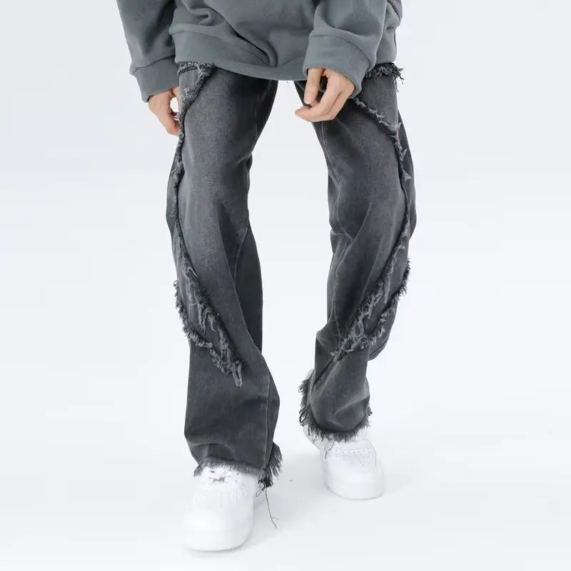 Rippade oversized jeans