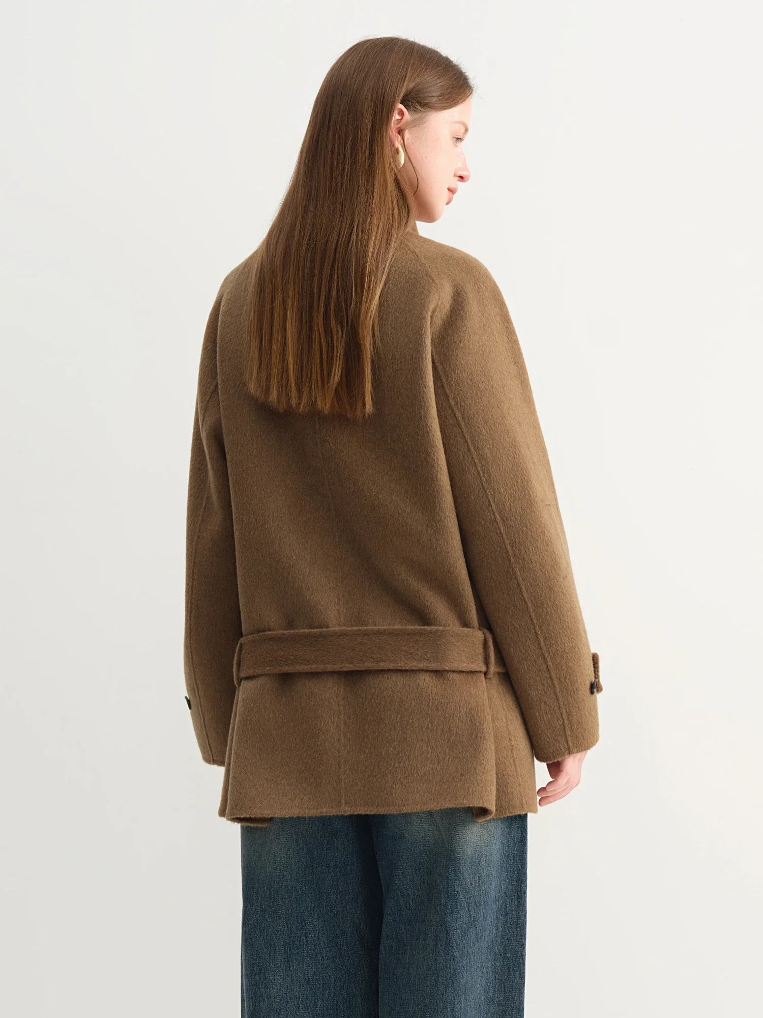 Liten dubbelsidig ullkappa