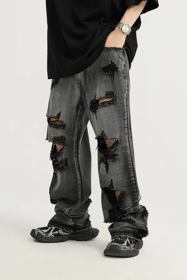Slitna svarta jeans
