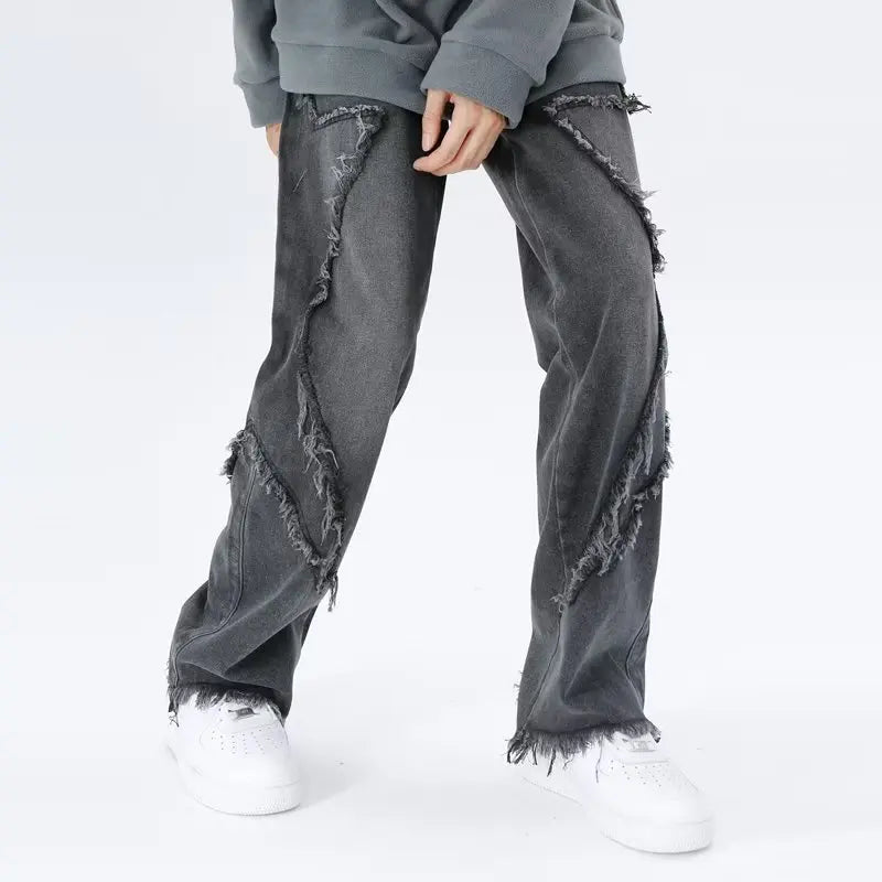 Rippade oversized jeans