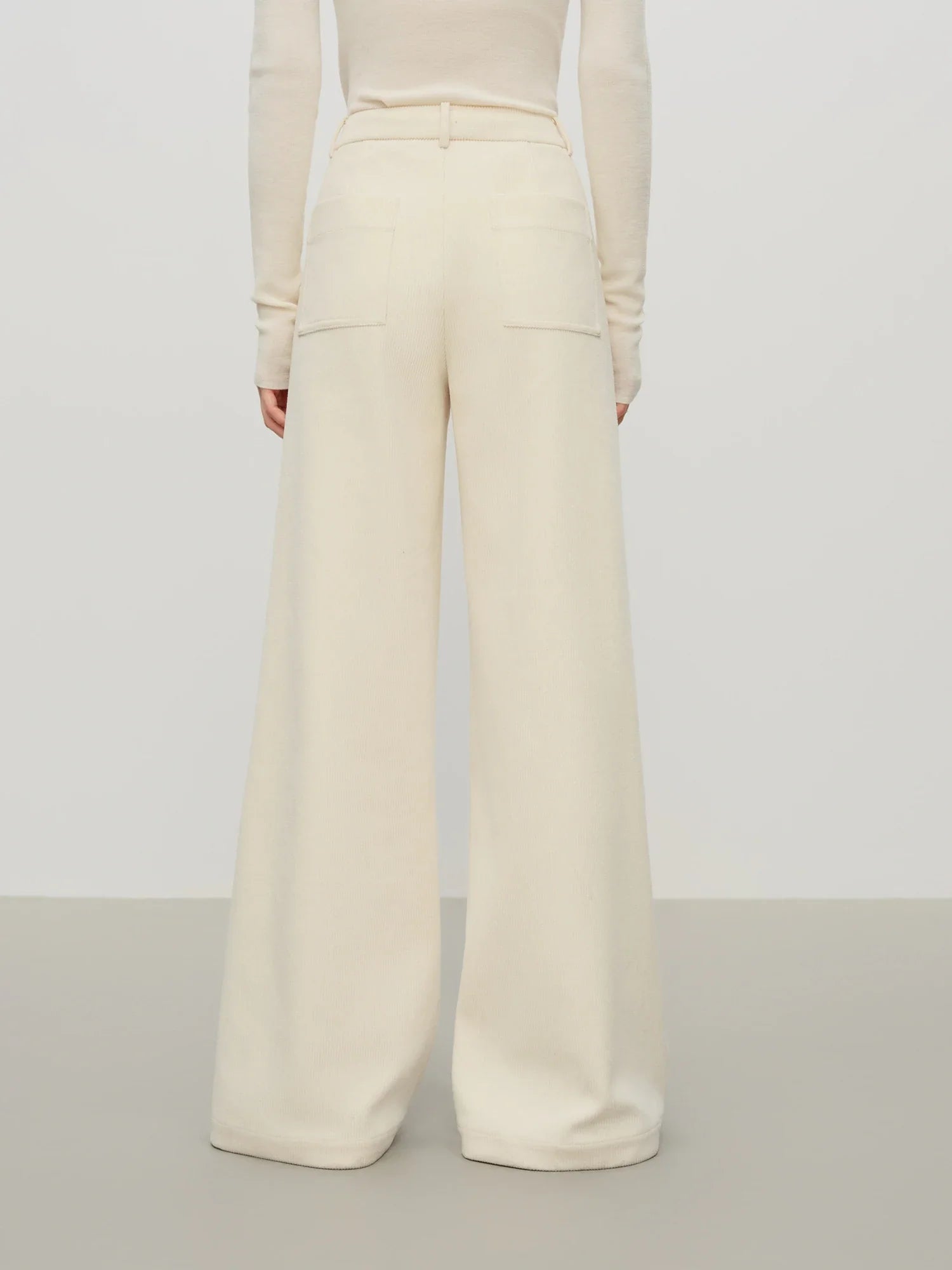 Casual byxor i fiskbensmönster