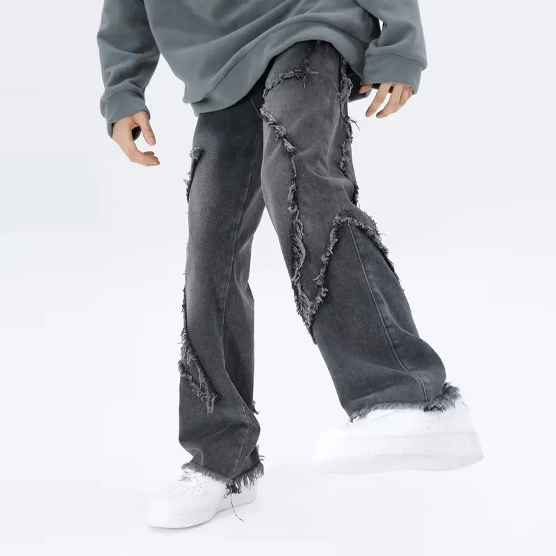 Rippade oversized jeans