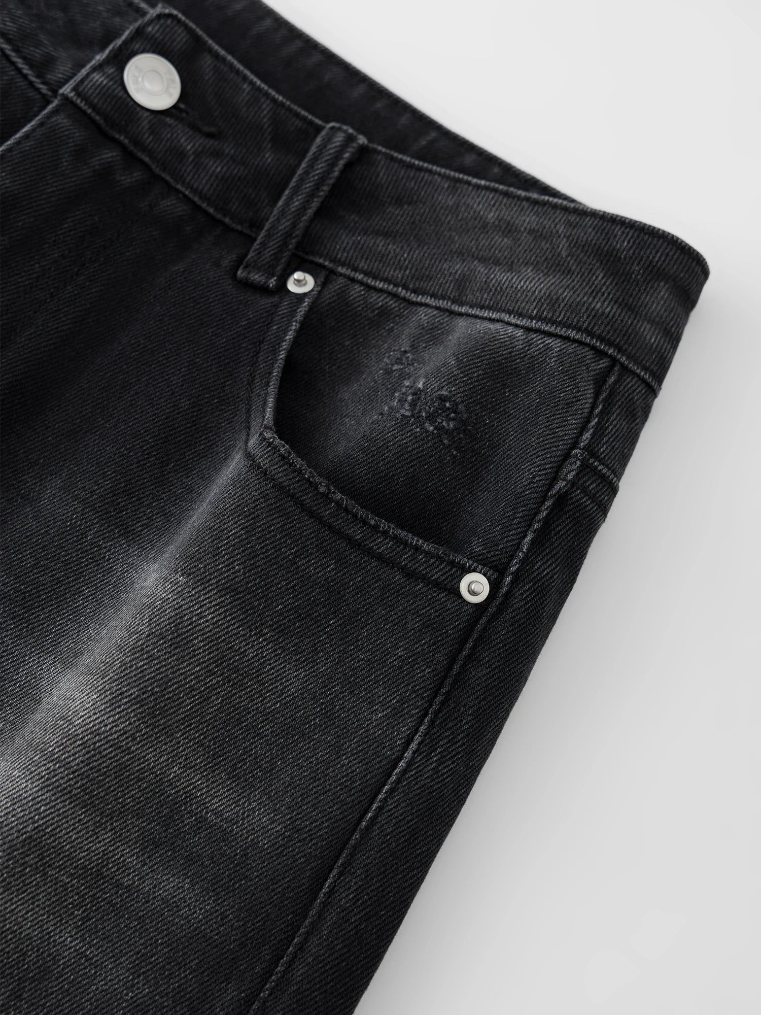 Retro vida svarta jeans