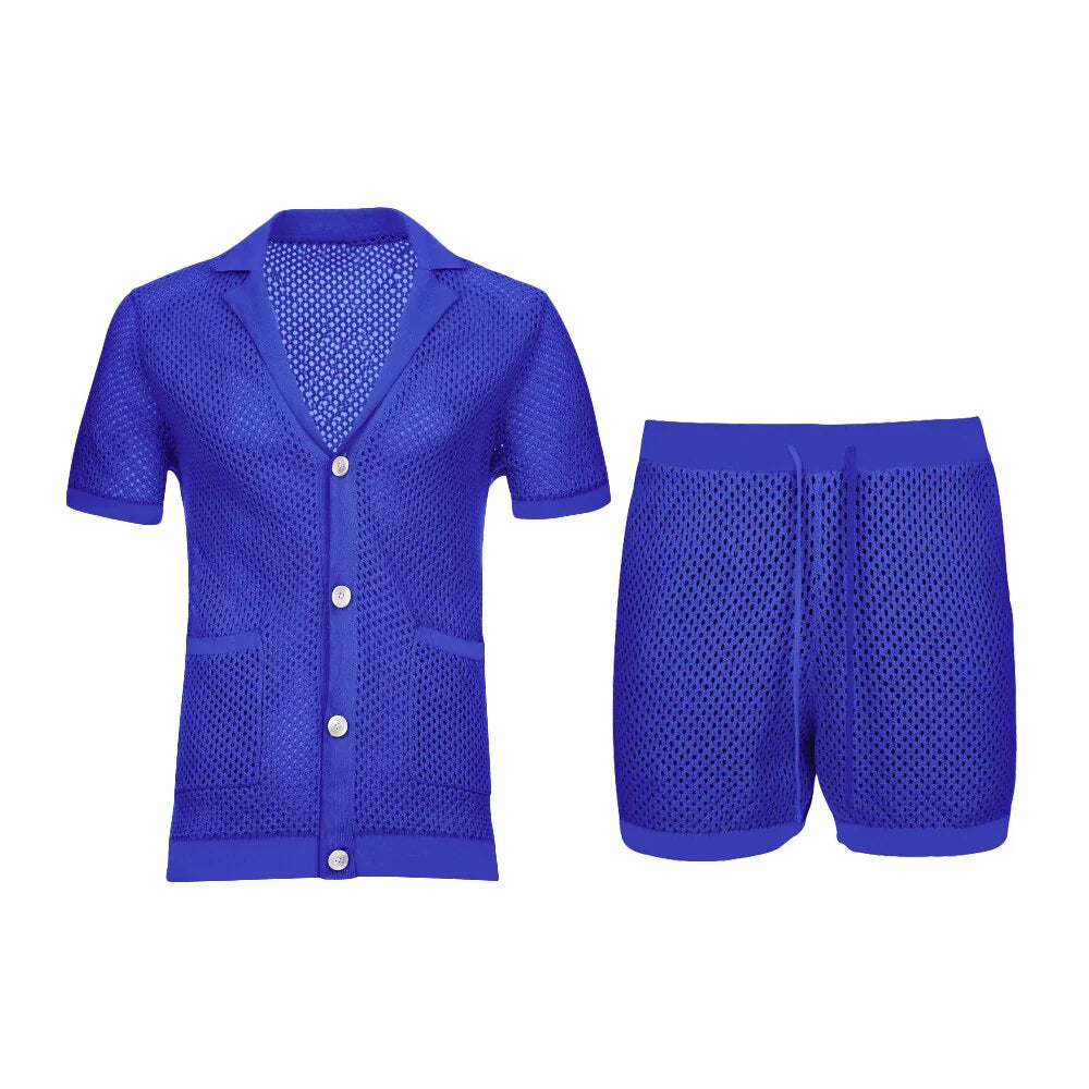 Utskärning av genomskinlig skjorta och shorts