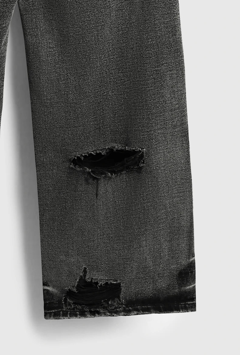 Slitna svarta jeans