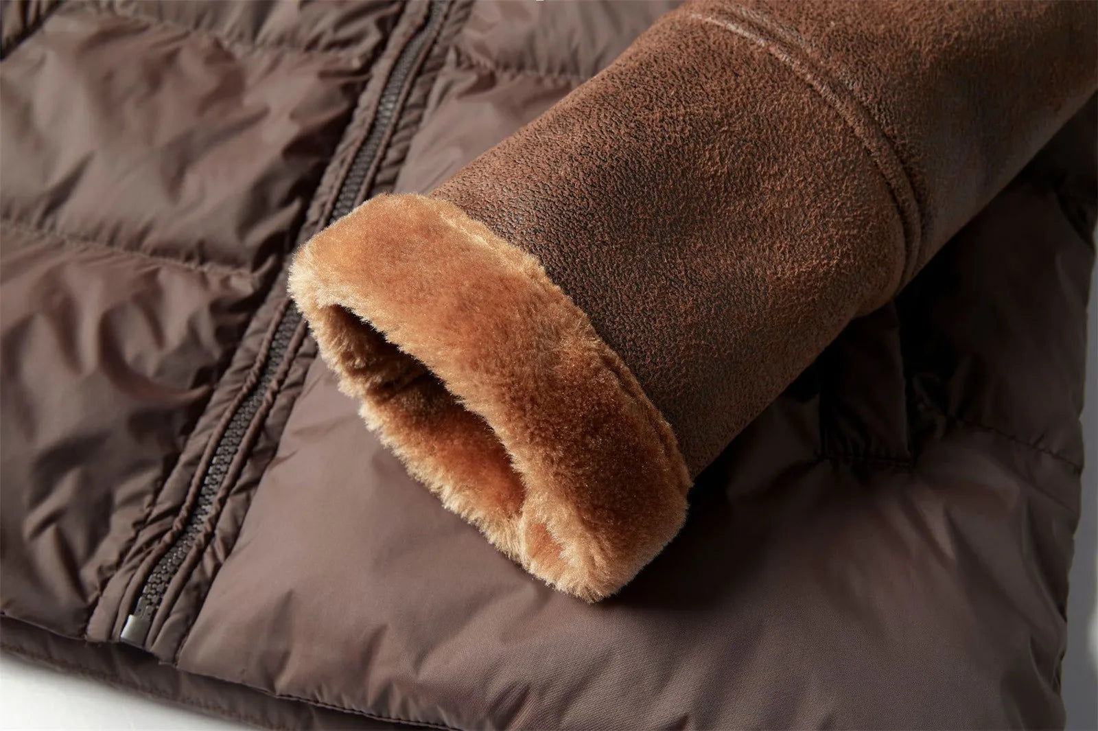 Kappa med päls för män