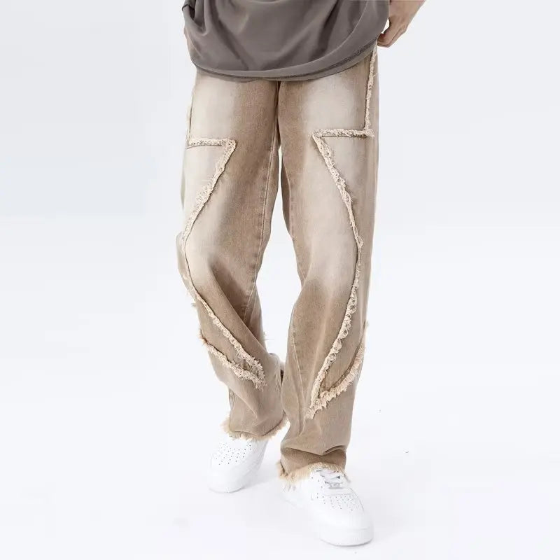 Rippade oversized jeans