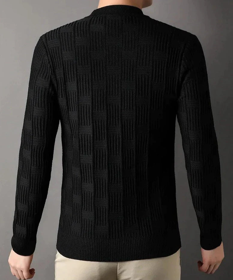 Casual jacquardtröja