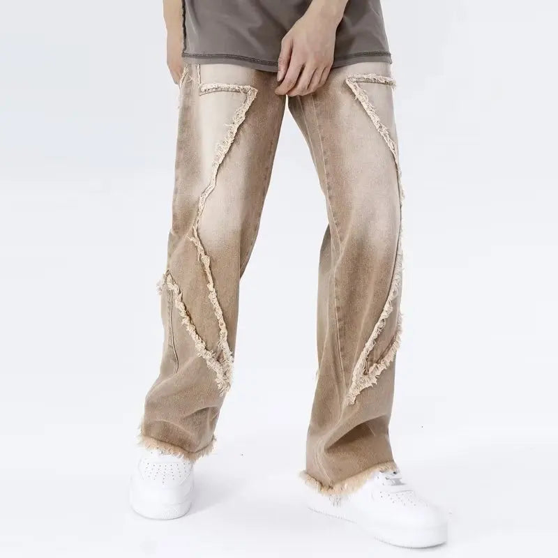 Rippade oversized jeans