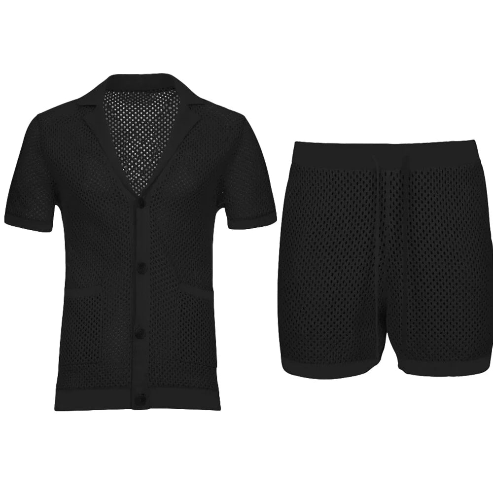 Utskärning av genomskinlig skjorta och shorts