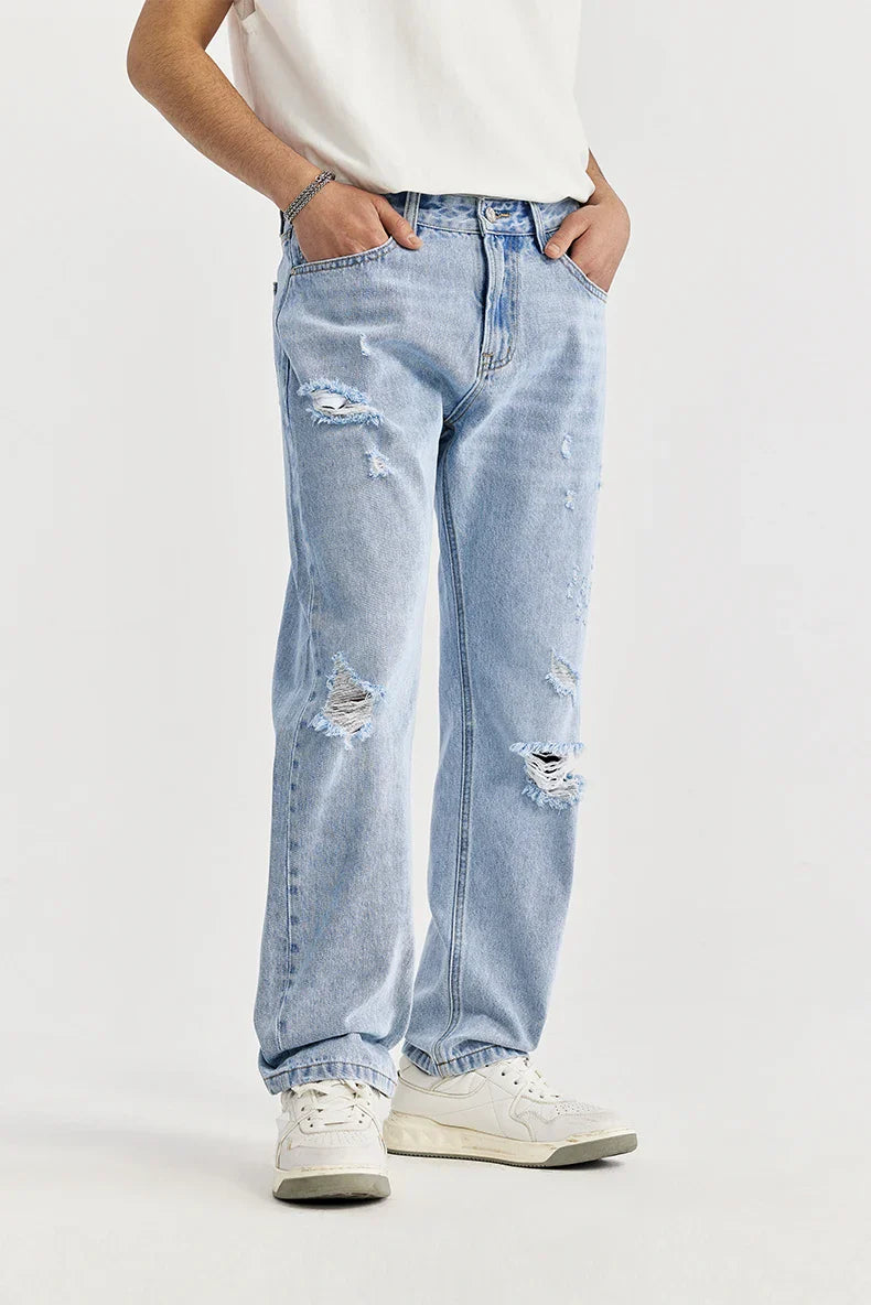 Rippade Slim Fit-jeans