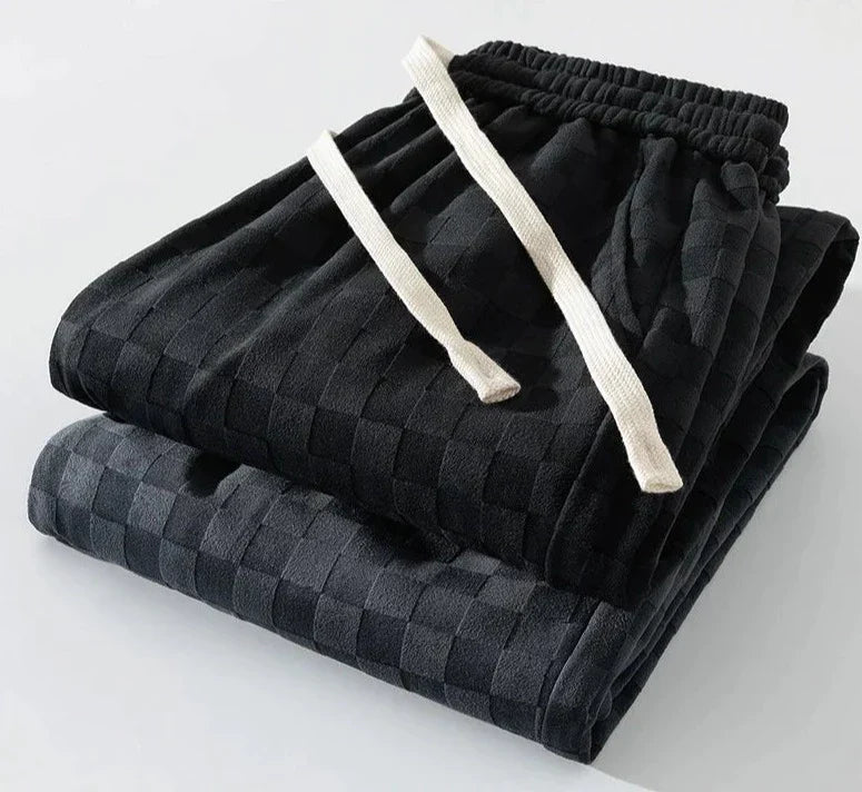 Vida sportbyxor med rutmönster