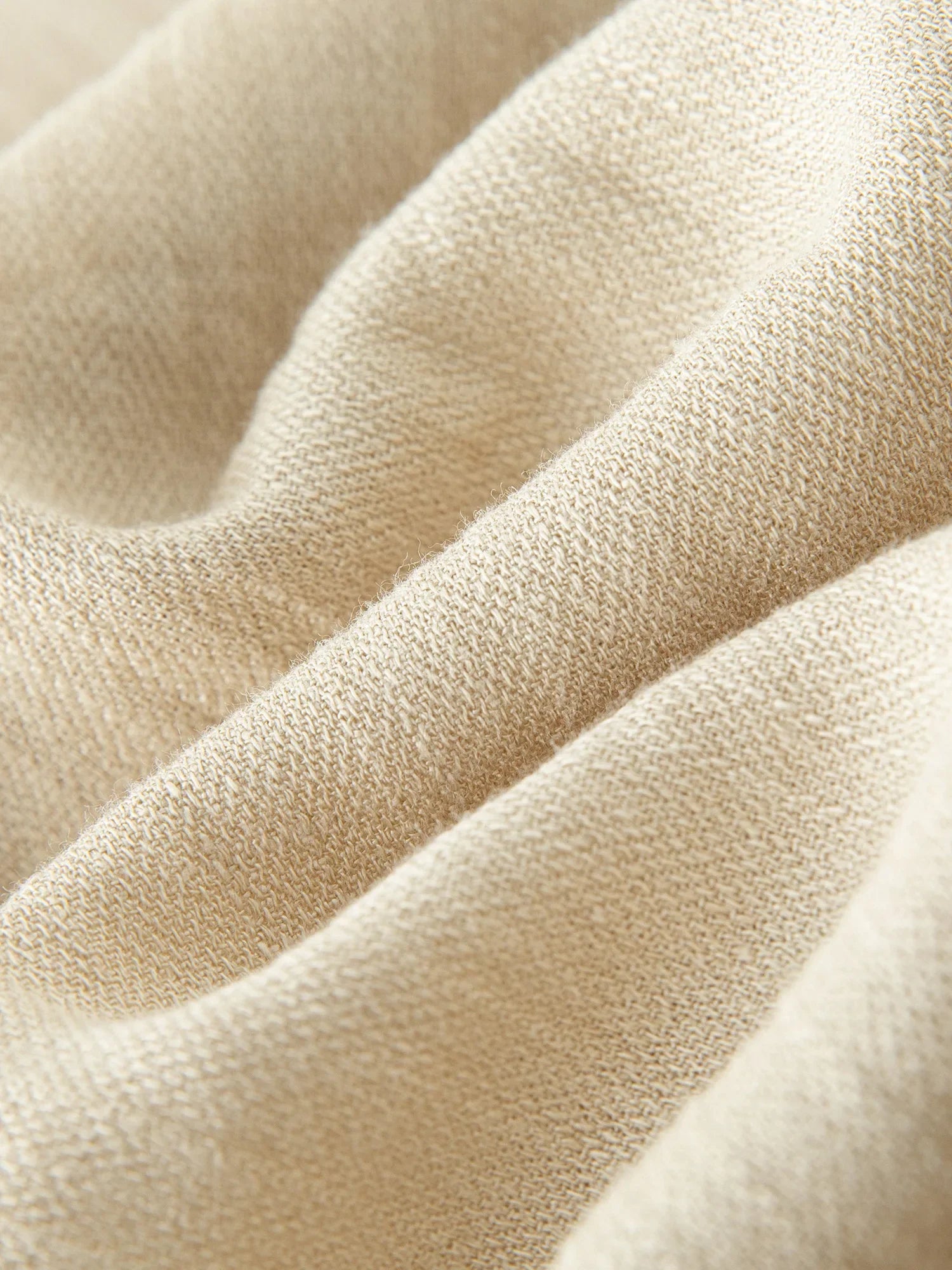 Linne Raka Resår Hög Midja Casual Byxor