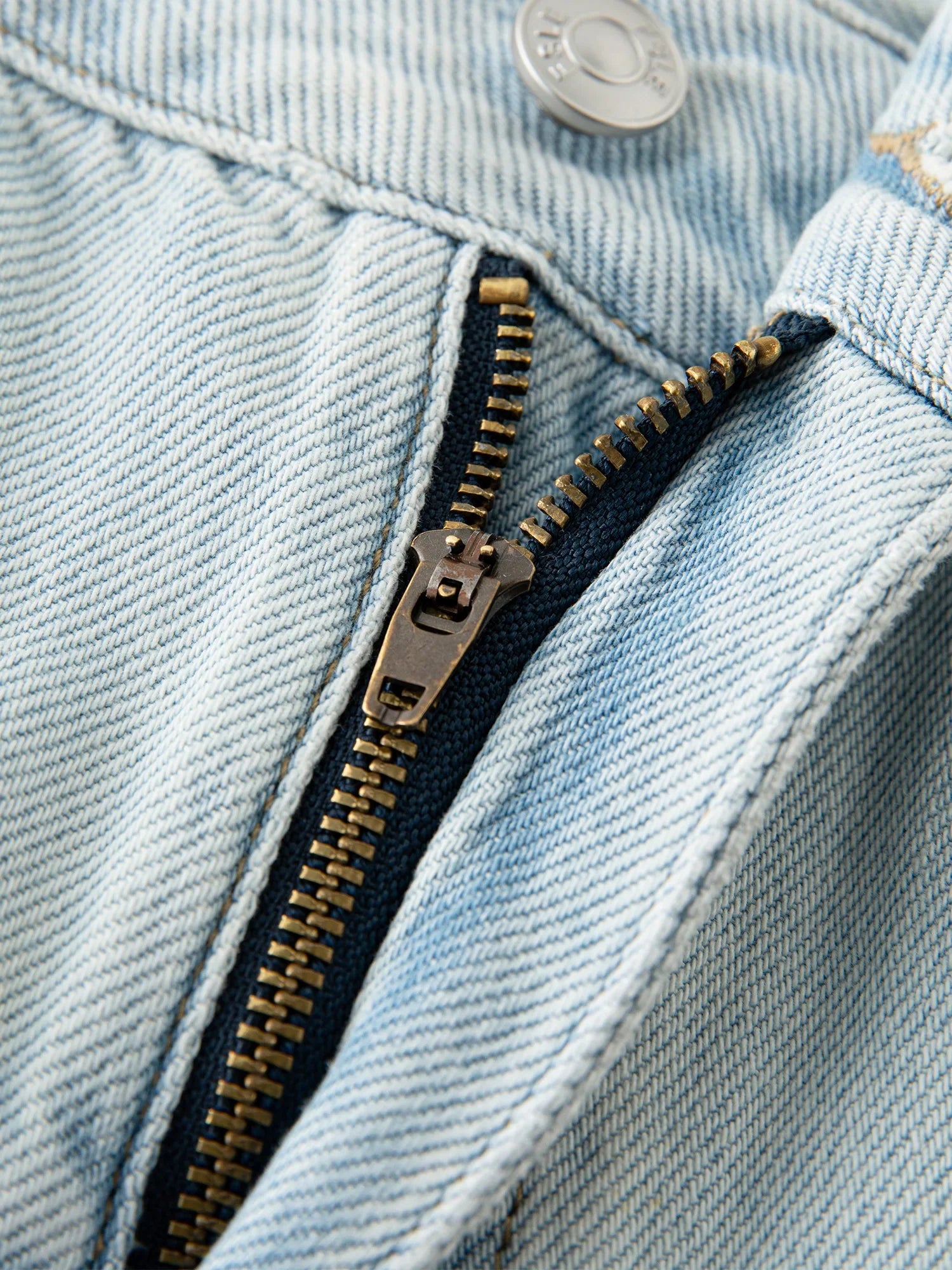 Raka jeans med hög midja