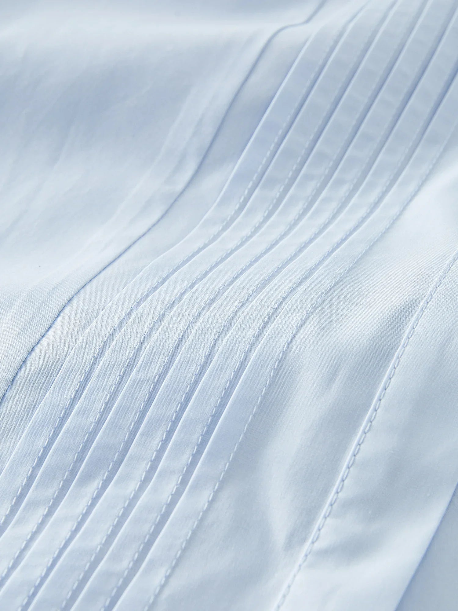 Randig texturerad blå kortärmad skjorta