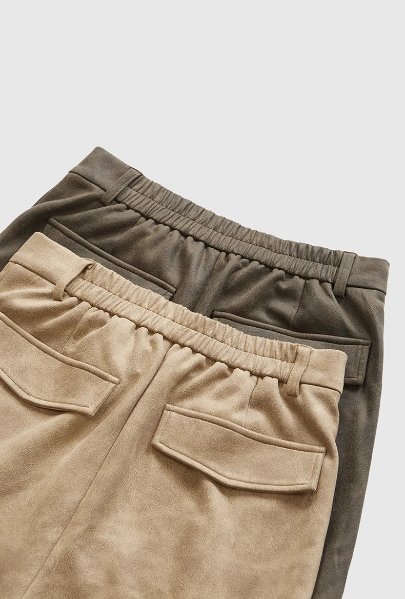 Vintage Distressed Mocka Cargo Byxor