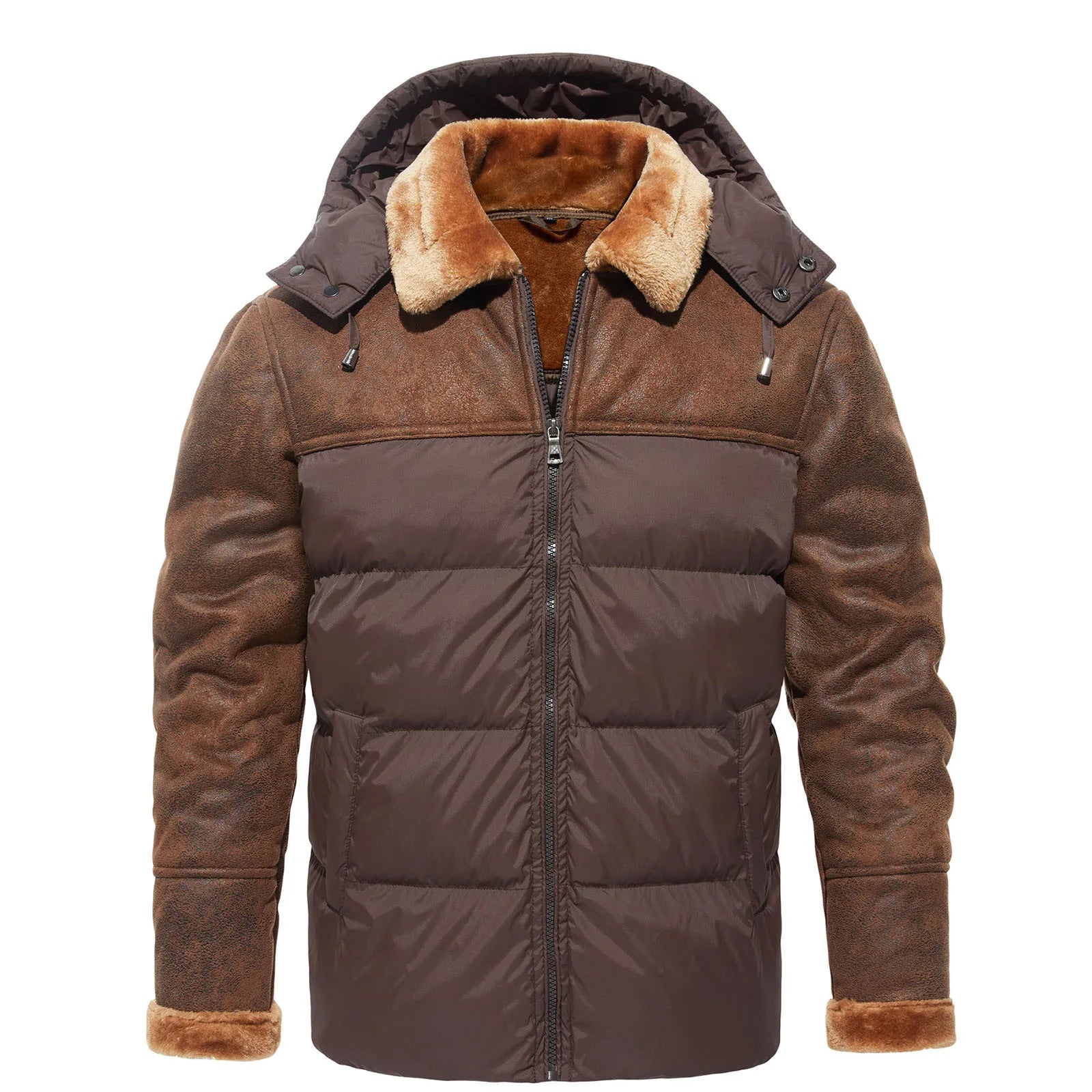 Kappa med päls för män