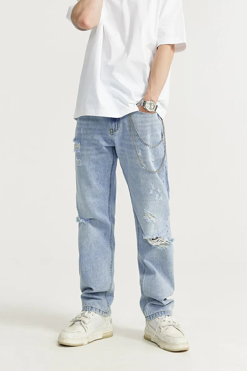 Rippade Slim Fit-jeans