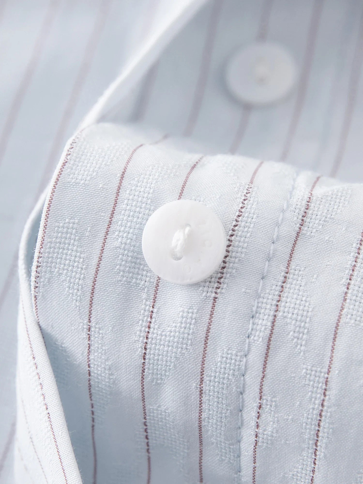 Ärmlös Blå Vit Randig Midiklänning