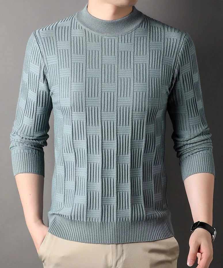 Casual jacquardtröja
