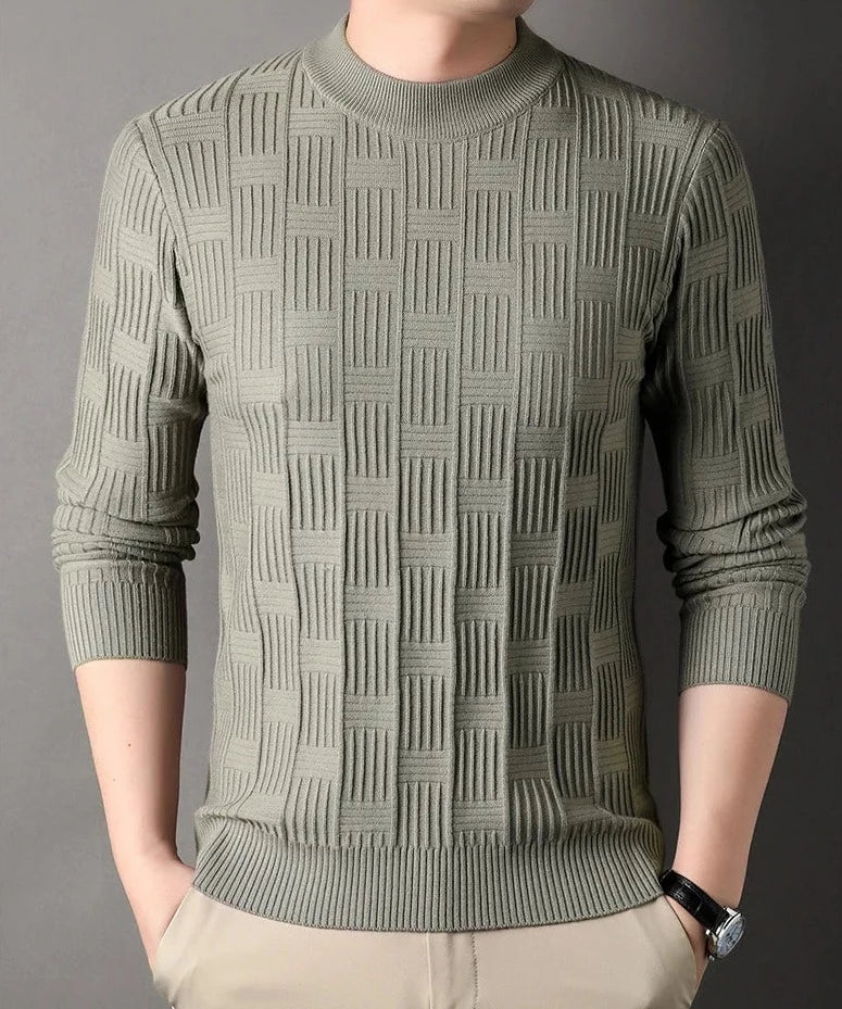Casual jacquardtröja