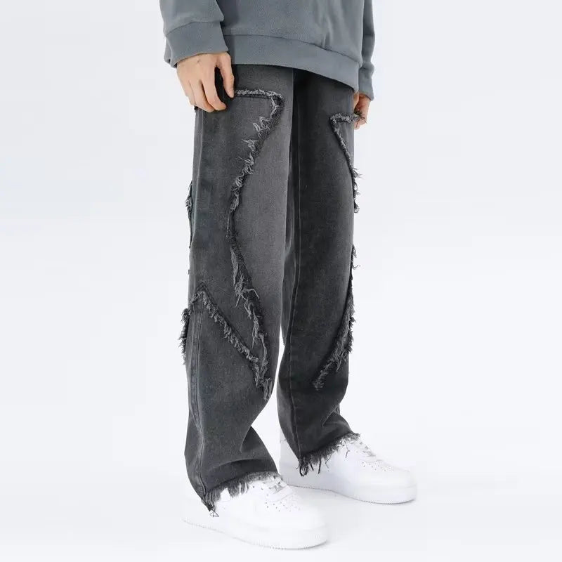 Rippade oversized jeans